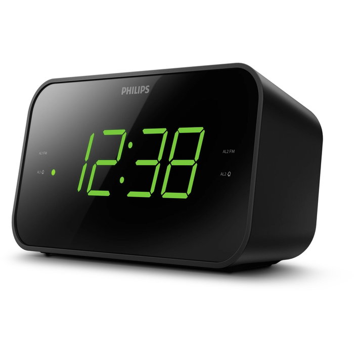 Philips TAR3306/12 Radiodespertador con Radio FM y Pantalla LED Negro