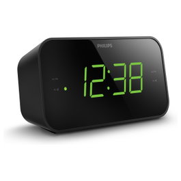 Philips TAR3306/12 Radiodespertador con Radio FM y Pantalla LED Negro
