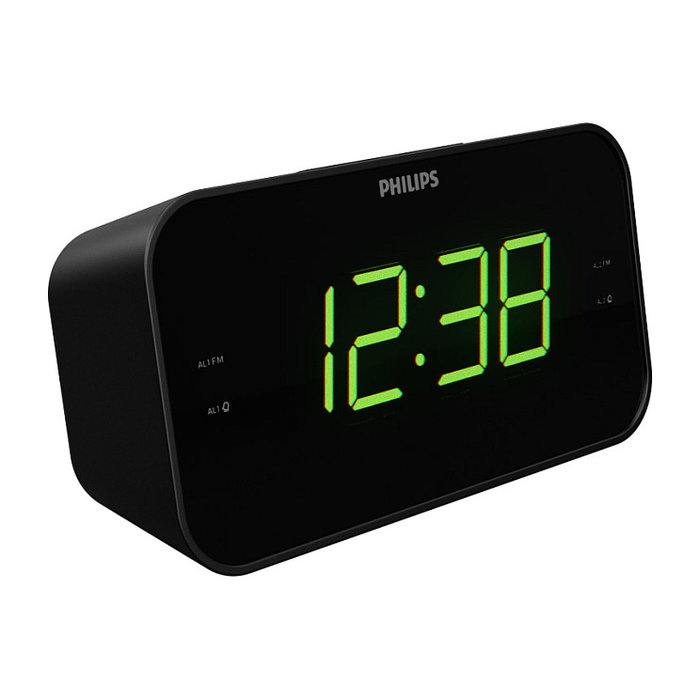 Philips TAR3306/12 Radiodespertador con Radio FM y Pantalla LED Negro