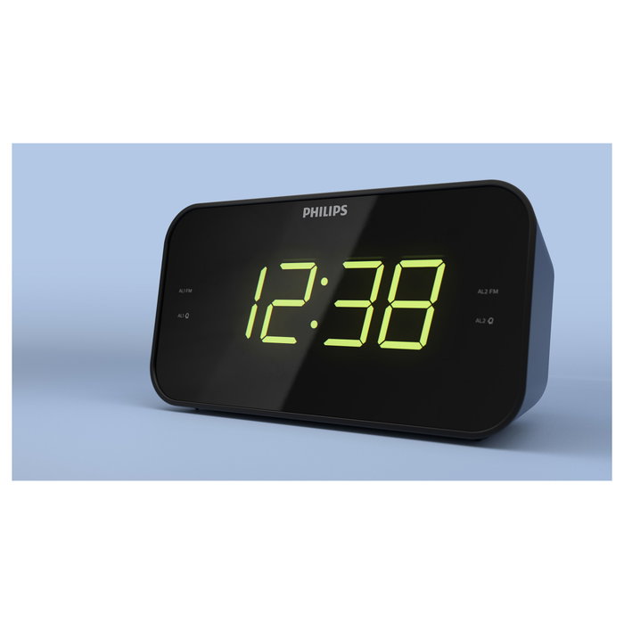 Philips TAR3306/12 Radiodespertador con Radio FM y Pantalla LED Negro
