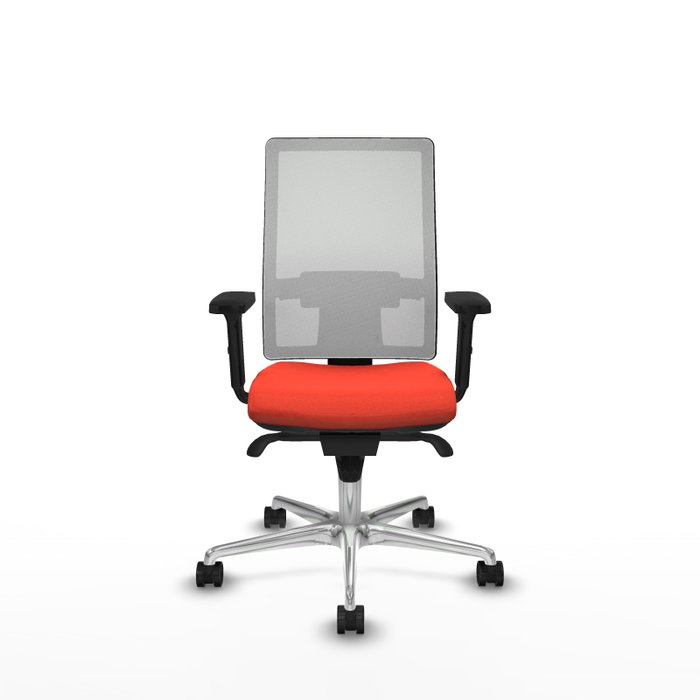 PIQUERAS Y CRESPO Silla de oficina Horna con mecanismo Sincro, Naranja oscuro y Blanco PIQUERAS Y CRESPO Silla de oficina Horna con mecanismo Sincro, Naranja oscuro y Blanco
