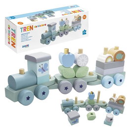 DOHE Juego Educa Tren De Madera 14 Pzas.
