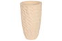 DKD Home Decor Macetero de Fibra de Vidrio Beige 36.5 x 36.5 x 61 cm