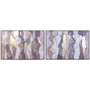 DKD Home Decor Set de 2 Cuadros Lienzo Mujeres Abstract 120x80 cm