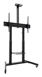 TooQ AQUILES Soporte de Suelo con Ruedas Regulación Altura para Pantallas 60-100 pulgadas Negro