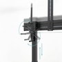 Tooq Aquiles Soporte de Suelo con Ruedas para Pantallas 60''-100'' Negro