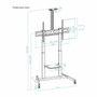 Tooq Aquiles Soporte de Suelo con Ruedas para Pantallas 60''-100'' Negro