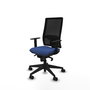 PIQUERAS Y CRESPO Silla de oficina Horna con mecanismo Sincro, Azul marino y Negro