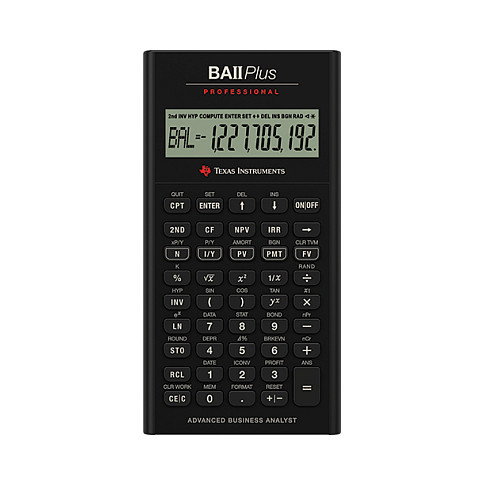 Texas Instruments BA II Plus Calculadora financiera Negra