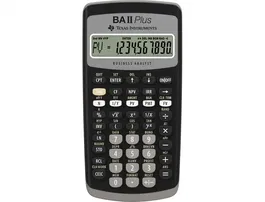 Texas Instruments Calculadora Financiera BA II Plus Pantalla 1 Línea 10 Dígitos