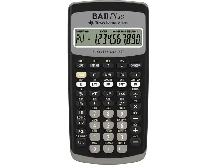Texas Instruments Calculadora Financiera BA II Plus Pantalla 1 Línea 10 Dígitos
