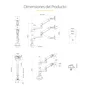 StarTech.com Soporte para Dos Monitores ARMDUALPIVOT hasta 32 pulgadas
