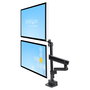 StarTech.com Brazo de Soporte para 2 Monitores VESA hasta 32 Pulgadas - Soporte de Montaje en Escritorio con Abrazadera, Ajuste de Altura e Inclinación, Hasta 8 kg por Pantalla