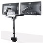 StarTech.com Brazo de Soporte para 2 Monitores VESA hasta 32 Pulgadas - Soporte de Montaje en Escritorio con Abrazadera, Ajuste de Altura e Inclinación, Hasta 8 kg por Pantalla