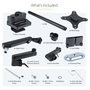 StarTech.com Brazo de Soporte para 2 Monitores VESA hasta 32 Pulgadas - Soporte de Montaje en Escritorio con Abrazadera, Ajuste de Altura e Inclinación, Hasta 8 kg por Pantalla