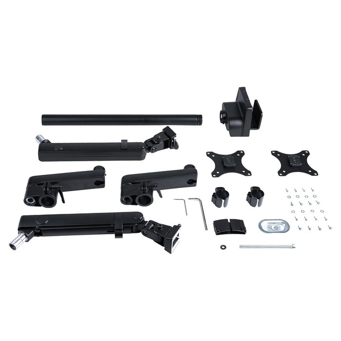 StarTech.com Brazo de Soporte para 2 Monitores VESA hasta 32 Pulgadas - Soporte de Montaje en Escritorio con Abrazadera, Ajuste de Altura e Inclinación, Hasta 8 kg por Pantalla