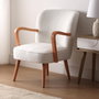 Versa Sillón con reposabrazos Kora blanco 70x79x62 cm