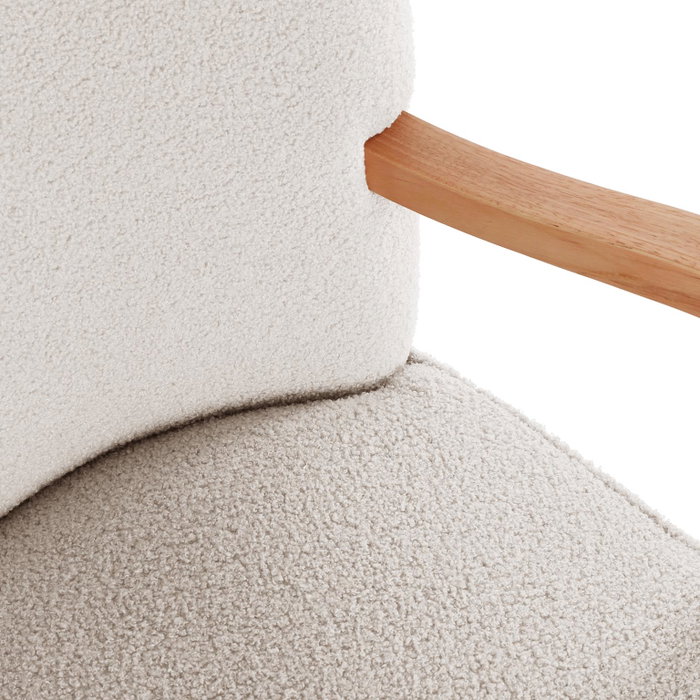 Versa Sillón con reposabrazos Kora blanco 70x79x62 cm Versa Sillón con reposabrazos Kora blanco 70x79x62 cm