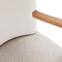 Versa Sillón con reposabrazos Kora blanco 70x79x62 cm