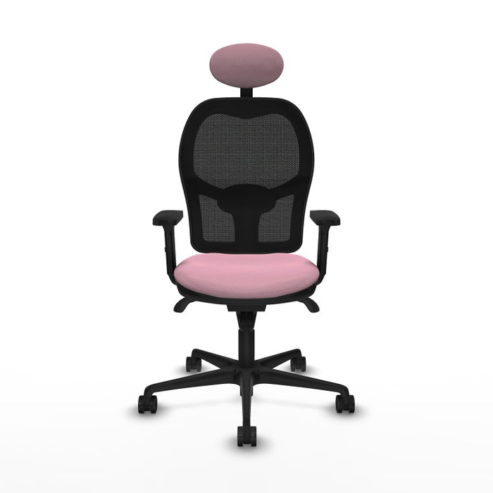 PIQUERAS Y CRESPO Silla de oficina Jorquera Rosa y Negro