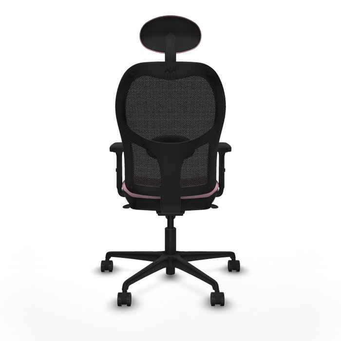 PIQUERAS Y CRESPO Silla de oficina Jorquera Rosa y Negro