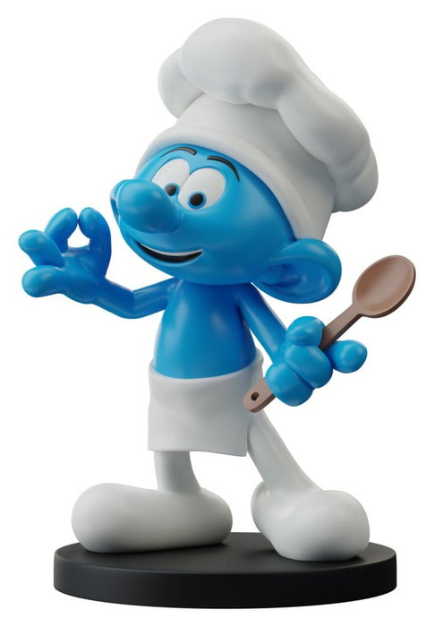 Puppy Los Pitufos Estatua Pitufo Cocinero 12 cm