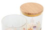 DKD Home Decor Bote de Borosilicato 1L Casitas Surtido de 2