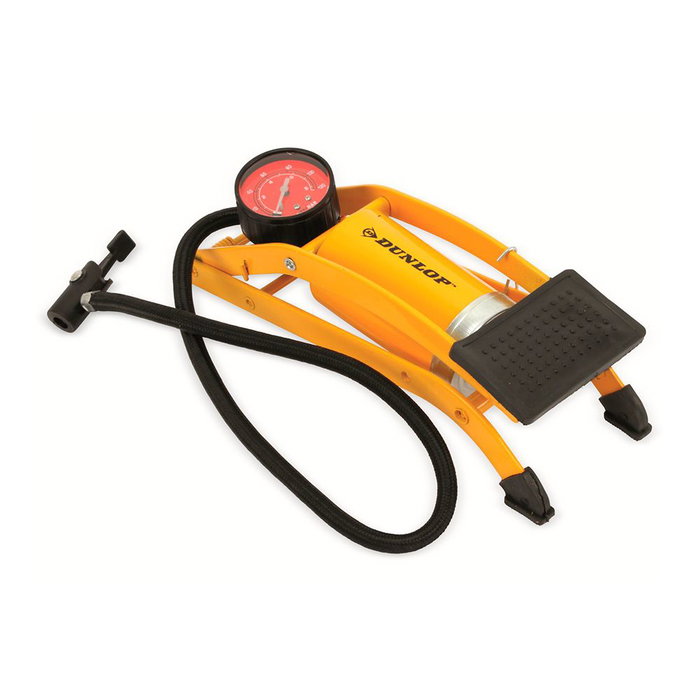 Lifetime Bomba de Aire de Pie para Bicicleta y Coche - Acero Azul con Manómetro, Manguera Flexible 480mm, Presión Máxima 7 Bar / 100 Psi Lifetime Bomba de Aire de Pie para Bicicleta y Coche - Acero Azul con Manómetro, Manguera Flexible 480mm, Presión Máxima 7 Bar / 100 Psi