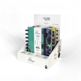 Bloc Carchivo My Planner Ingeniox A5 240H S/V Surtido Expositor De 4