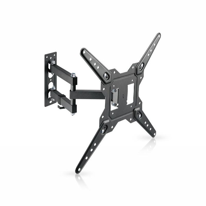 Daewoo Soporte TV Doble Brazo para 23-55 Pulgadas, 30 kg, Inclinación +3-10°, Giro 90°, Perfil 60-382 mm