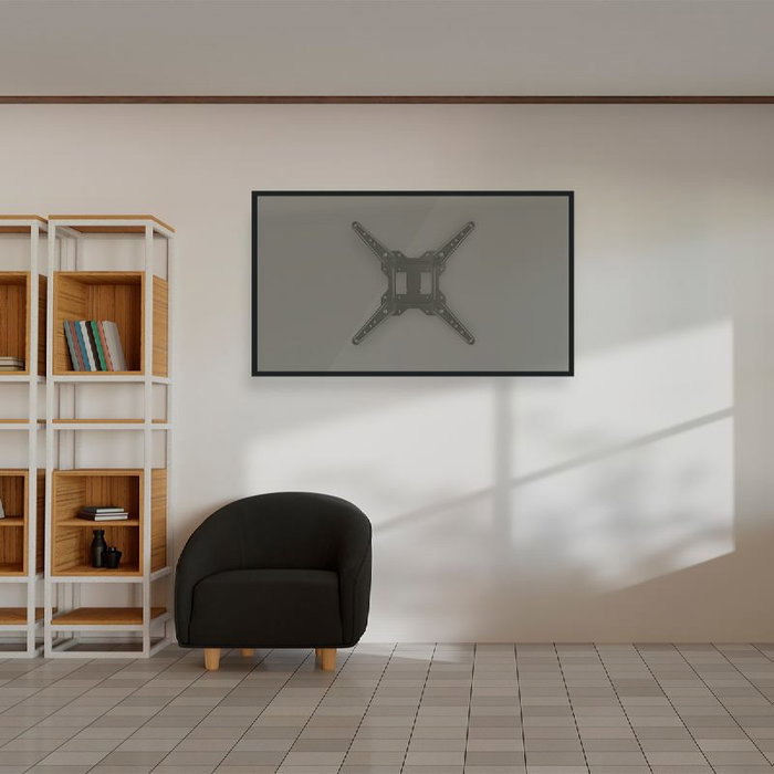 Daewoo Soporte TV Doble Brazo para 23-55 Pulgadas, 30 kg, Inclinación +3-10°, Giro 90°, Perfil 60-382 mm