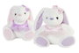 DKD Home Decor Peluche Conejo Lila Rosa 20 x 28 x 25 cm