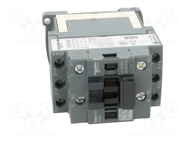 SCHNEIDER ELECTRIC Contactor Easy TeSys 3-polar 12A 24VDC
