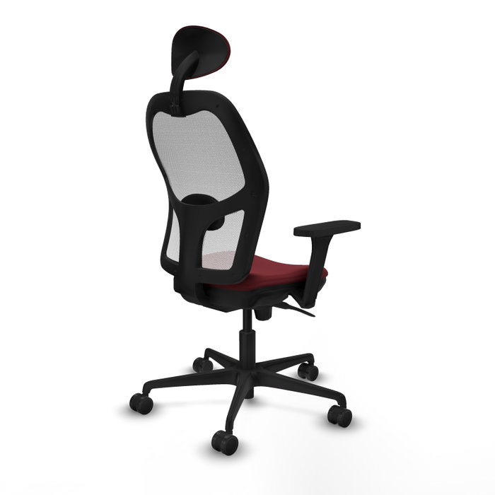 PIQUERAS Y CRESPO Silla de oficina Jorquera Granate y Blanco PIQUERAS Y CRESPO Silla de oficina Jorquera Granate y Blanco