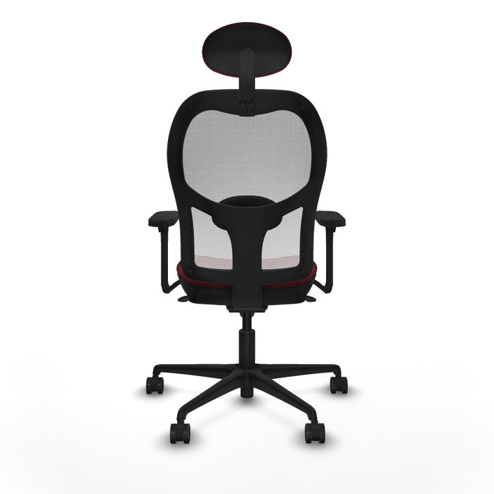 PIQUERAS Y CRESPO Silla de oficina Jorquera Granate y Blanco PIQUERAS Y CRESPO Silla de oficina Jorquera Granate y Blanco