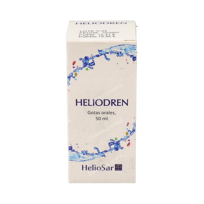 HELIOSAR Heliodren 50 ml - Suplemento con Vitamina C y Arctium Lappa - Gotas para Protección Celular Antioxidante HELIOSAR Heliodren 50 ml - Suplemento con Vitamina C y Arctium Lappa - Gotas para Protección Celular Antioxidante