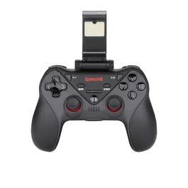 Redragon Ceres G812 Gamepad/Mando Bluetooth y USB (Negro) para Android, iOS, PC, PlayStation 4 con Soporte Ajustable para Móvil, 13 Botones Programables