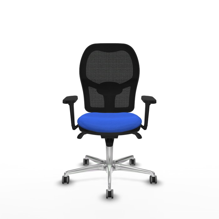 PIQUERAS Y CRESPO Silla de oficina Jorquera Azul y Negra con Brazos 3D PIQUERAS Y CRESPO Silla de oficina Jorquera Azul y Negra con Brazos 3D
