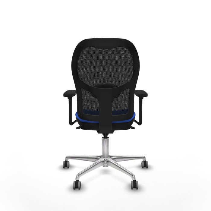 PIQUERAS Y CRESPO Silla de oficina Jorquera Azul y Negra con Brazos 3D PIQUERAS Y CRESPO Silla de oficina Jorquera Azul y Negra con Brazos 3D