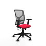 PIQUERAS Y CRESPO Silla de oficina Motilla con mecanismo Sincro/Traslack Rojo/Gris