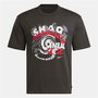 Camiseta de Manga Corta Hombre Reebok Gs Hs Shaq Spiral Te Negro