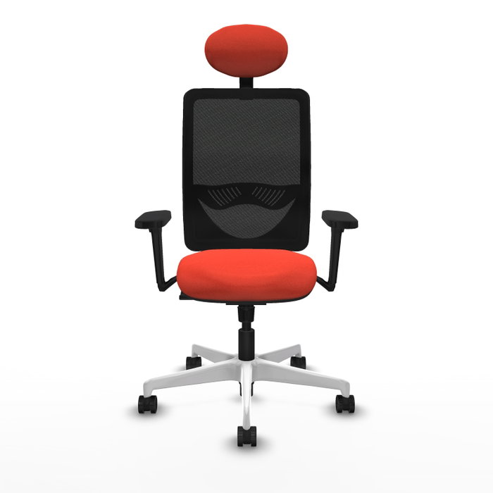 PIQUERAS Y CRESPO Silla de oficina Zulema con mecanismo Sincro, Naranja oscuro y Negro PIQUERAS Y CRESPO Silla de oficina Zulema con mecanismo Sincro, Naranja oscuro y Negro