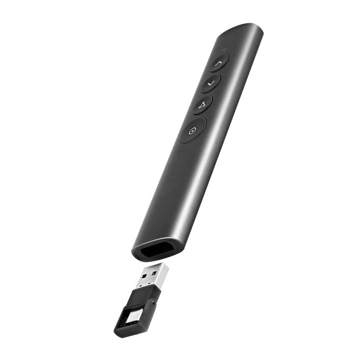 TNB Mando a distancia recargable para presentaciones con foco - Grey TNB Mando a distancia recargable para presentaciones con foco - Grey