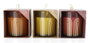 DKD Home Decor Surtido de 3 Velas de Cera de Parafina con Diseño de Arcos