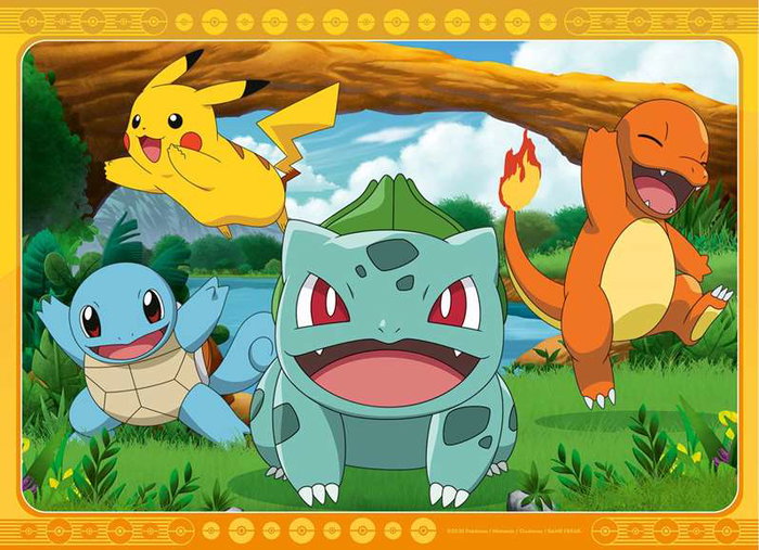 Ravensburger Puzzle Pokémon 4 x 100 Piezas - 4 puzzles infantiles de 100 piezas cada uno para niños a partir de 8 años