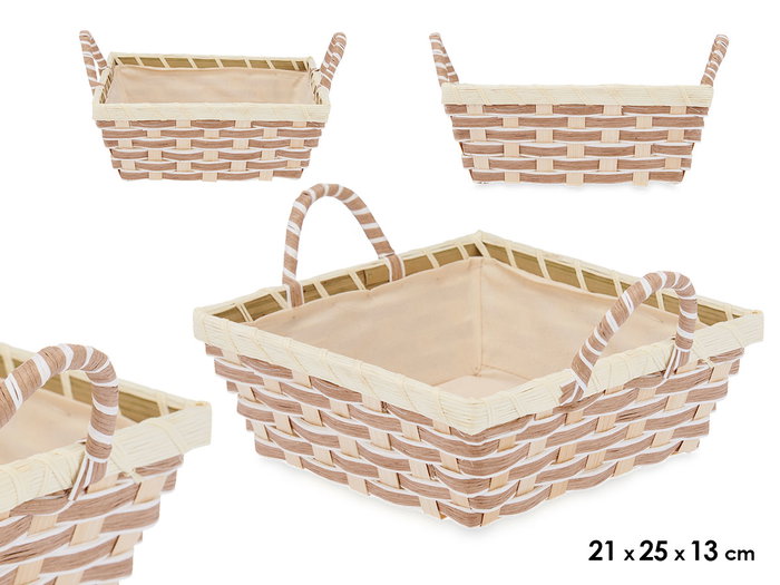 Kinvara Cesta Asas Trenzado Cuadrada Jacinto de Agua 25 x 13 x 21 cm (Set de 24) Kinvara Cesta Asas Trenzado Cuadrada Jacinto de Agua 25 x 13 x 21 cm (Set de 24)