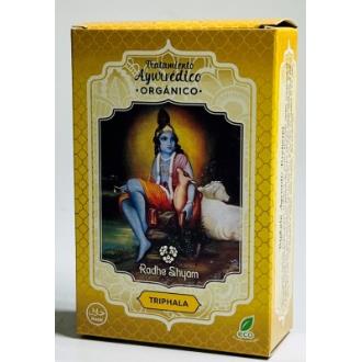 Radhe Shyam Tratamiento Capilar Ayurvédico Triphala Orgánico 100 g - Fortalece Cabello, Combate Caspa y Caída, Revitaliza Piel Radhe Shyam Tratamiento Capilar Ayurvédico Triphala Orgánico 100 g - Fortalece Cabello, Combate Caspa y Caída, Revitaliza Piel
