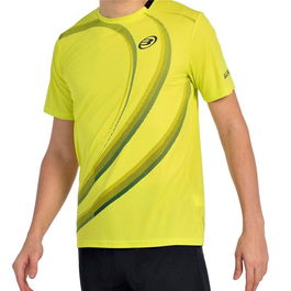 Camiseta de Manga Corta Hombre Bullpadel Beque Amarillo Pádel 44 2/3