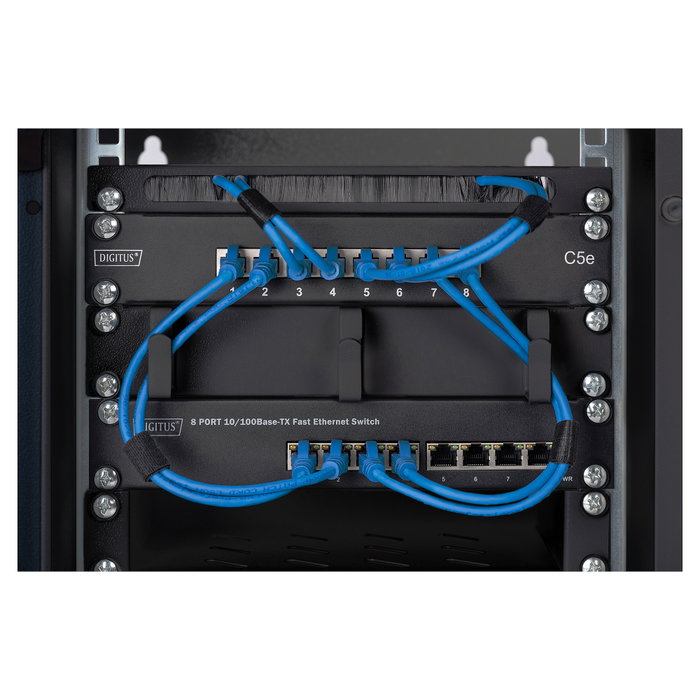 Digitus DN-10-09U-B Armario de pared 9U negro