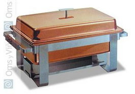 Bidasoa STANDARD CHAFING DISH GN 1/1, Acero Inoxidable, 64x36x33 cm, Color Cobre